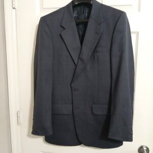 Burberry London Blazer Men's 42R Sport Coat Suit Jacket Worsted Wool Made in USA